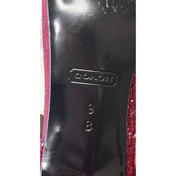 Coach A4536 Camille Suede Glass Glitter Pump Size 9M - Picture 8 of 9